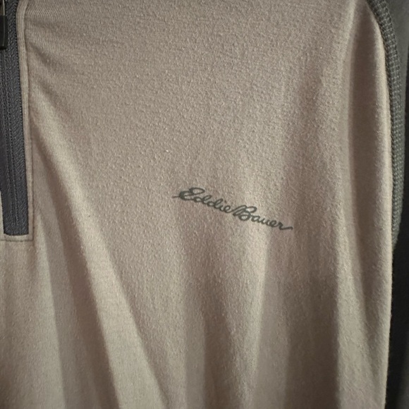 Eddie Bauer Men’s Quarter Zip Size Tall Large - Picture 2 of 4